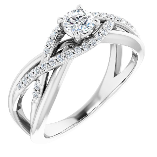 round-10K White gold