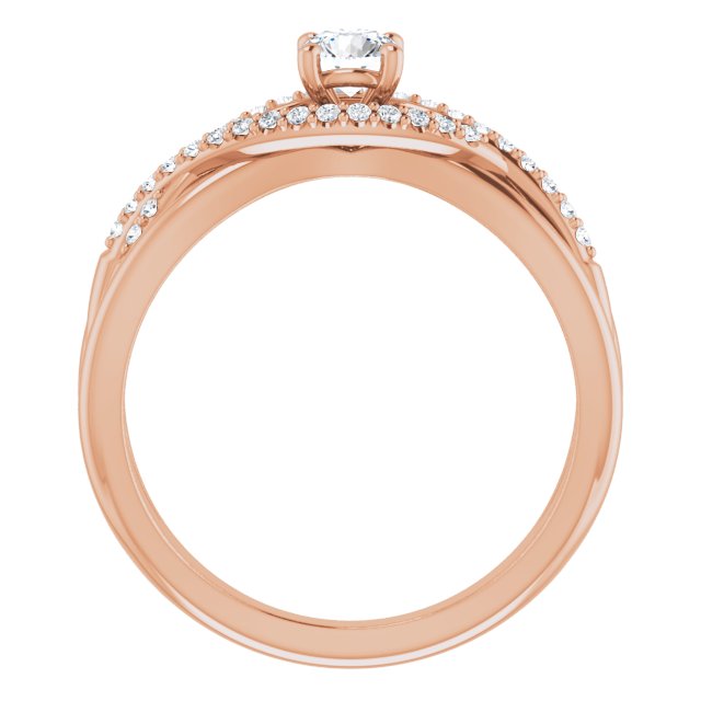 round-10K Rose gold