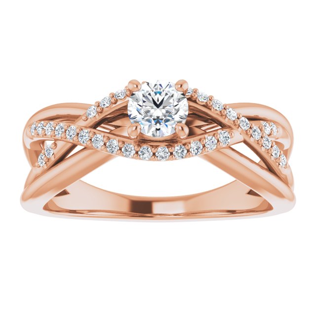 round-18K Rose gold
