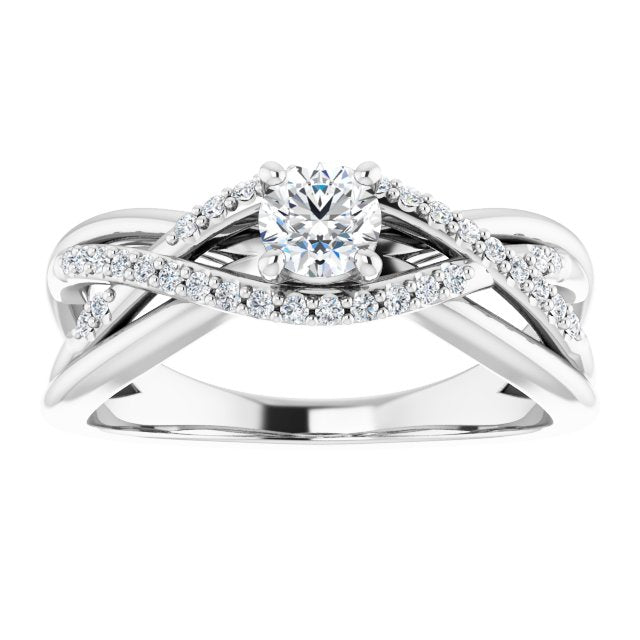 round-10K White gold