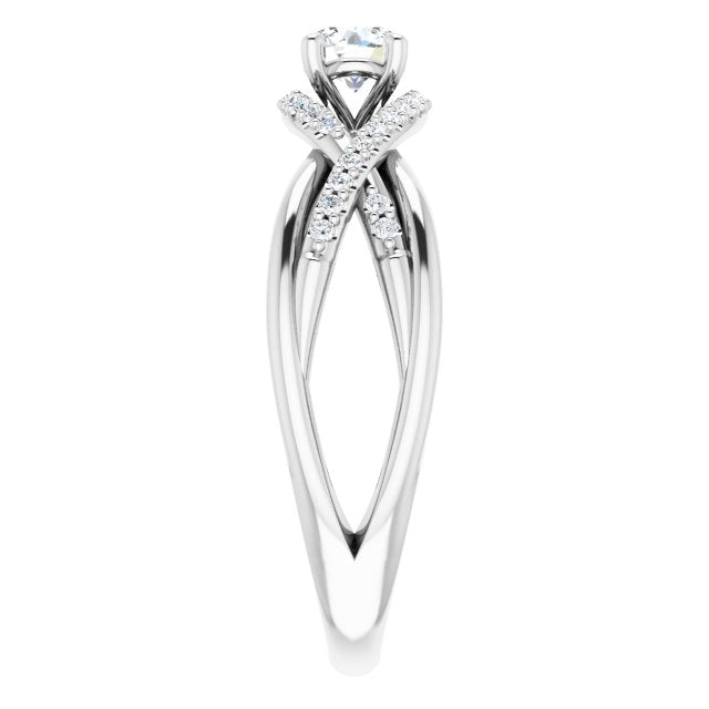 round-14K White gold