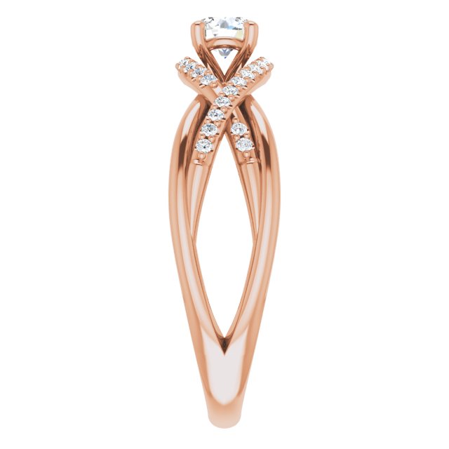 round-18K Rose gold