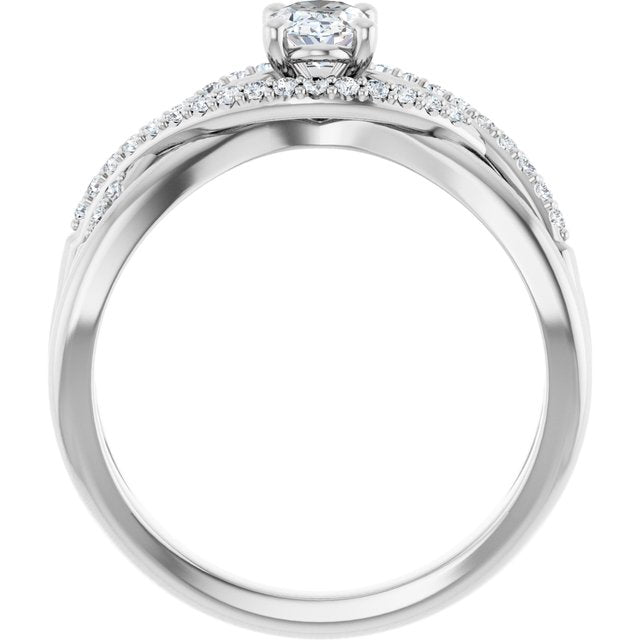 oval-10K White gold