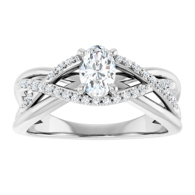 oval-10K White gold