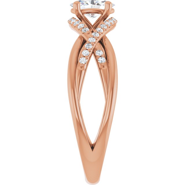 oval-18K Rose gold