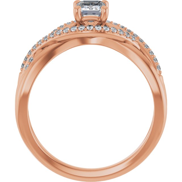 emerald-14K Rose gold