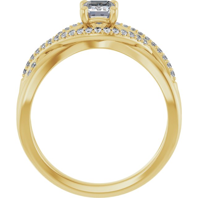 emerald-14K Yellow gold