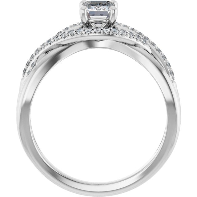 emerald-10K White gold