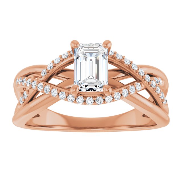 emerald-14K Rose gold