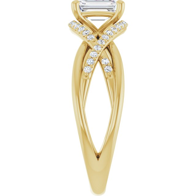 emerald-10K Yellow gold