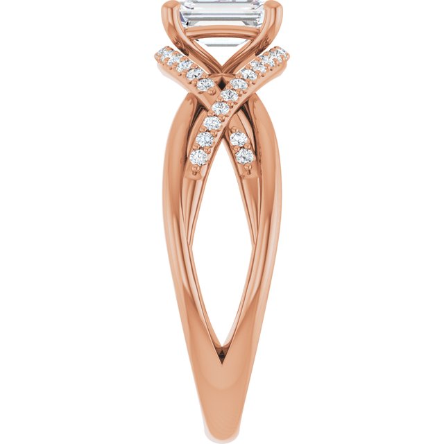 emerald-18K Rose gold