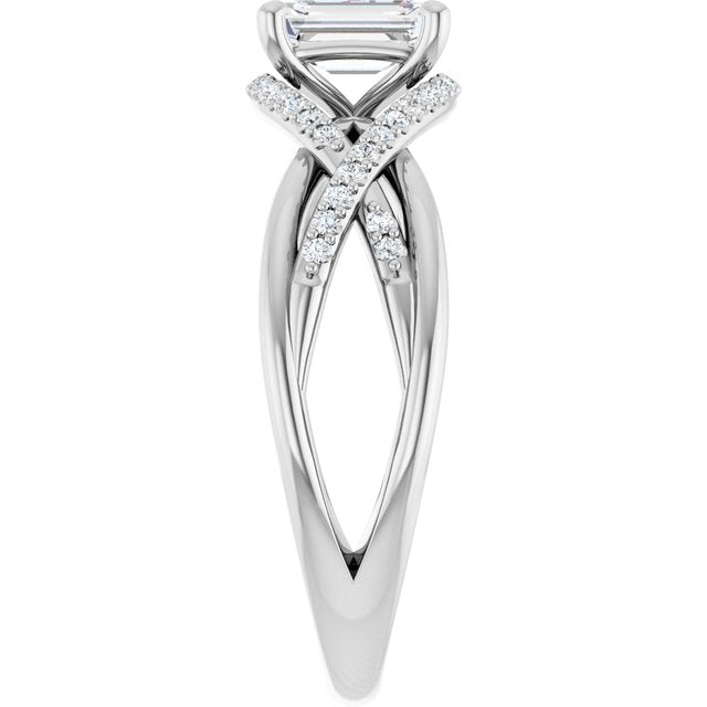 emerald-10K White gold