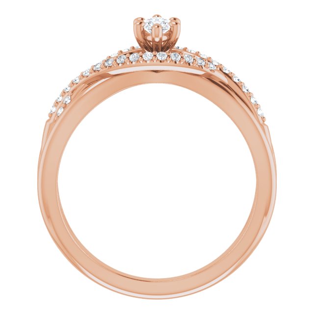 marquise-14K Rose gold