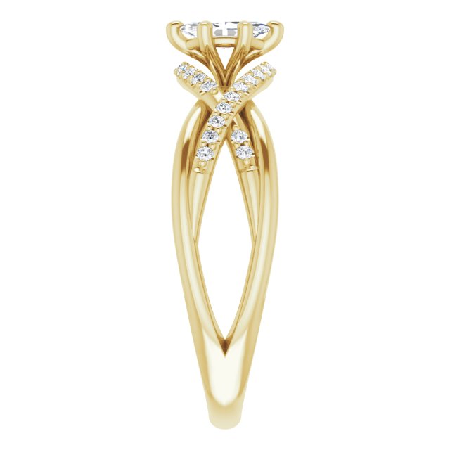 marquise-14K Yellow gold