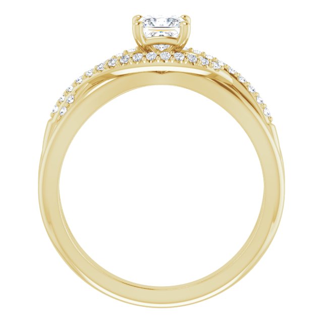 square-14K Yellow gold