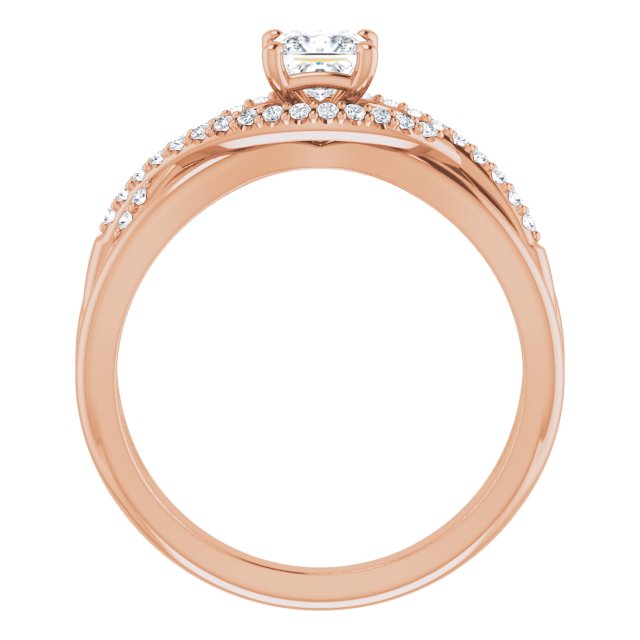 square-18K Rose gold