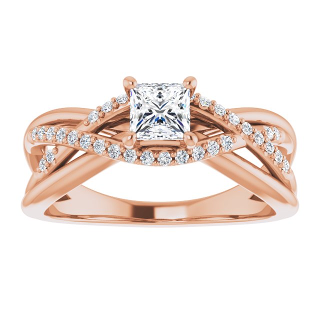 square-14K Rose gold