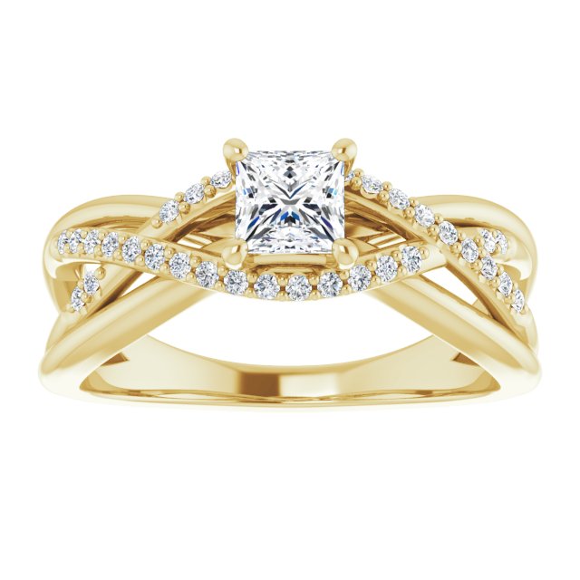 square-14K Yellow gold