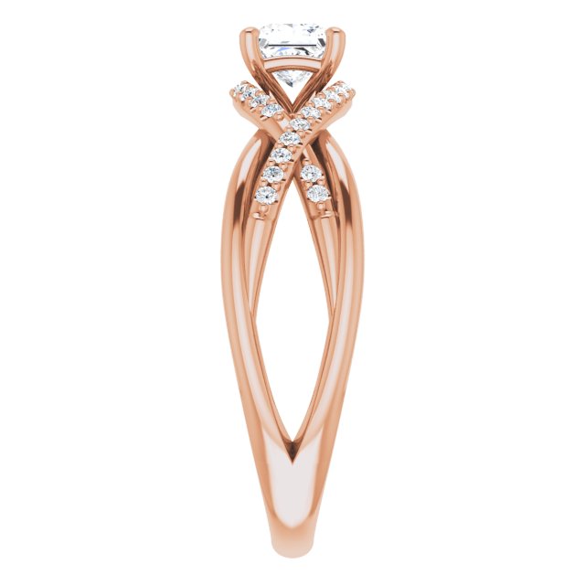 square-18K Rose gold