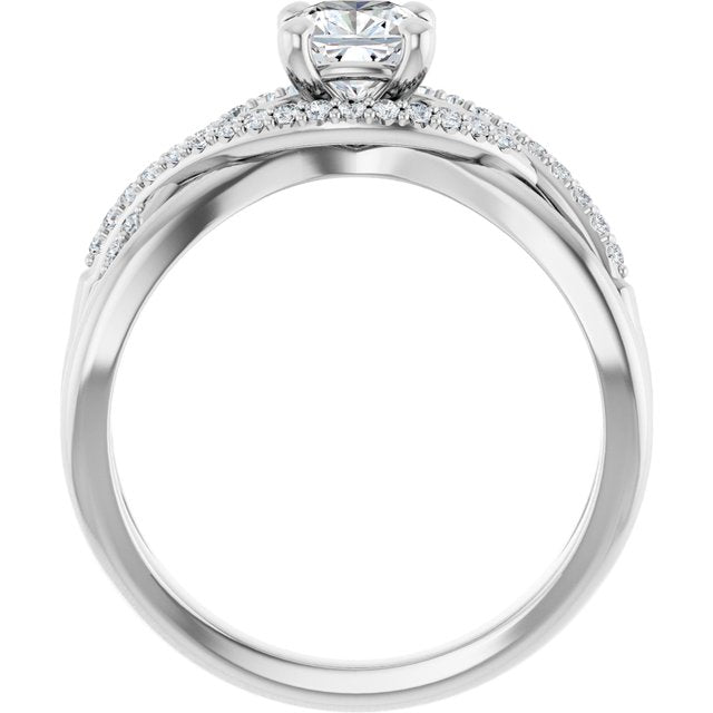 cushion-10K White gold
