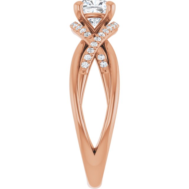 cushion-14K Rose gold