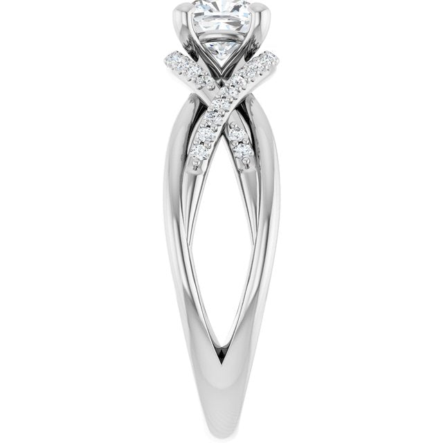 cushion-10K White gold