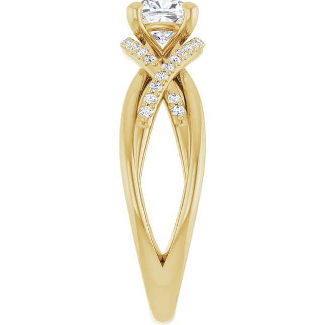cushion-10K Yellow gold