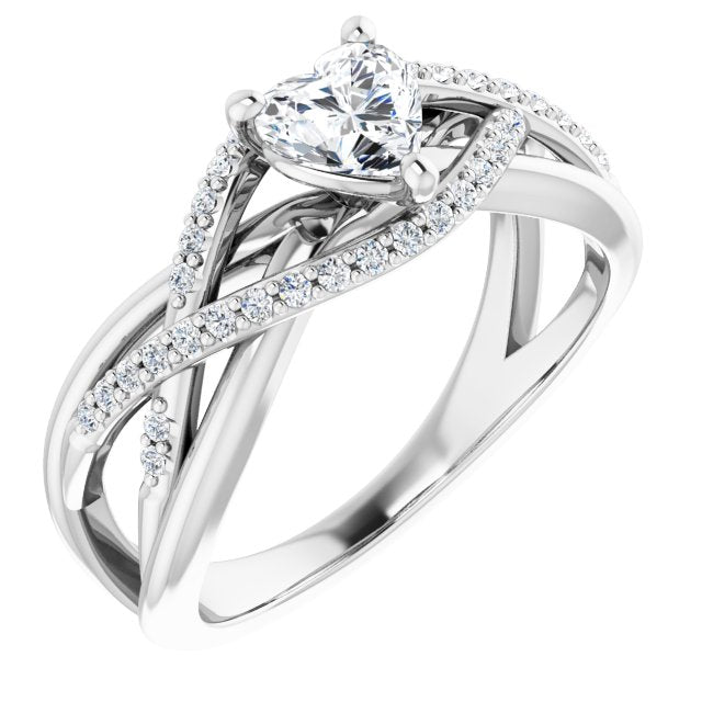 heart-10K White gold