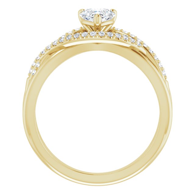heart-10K Yellow gold