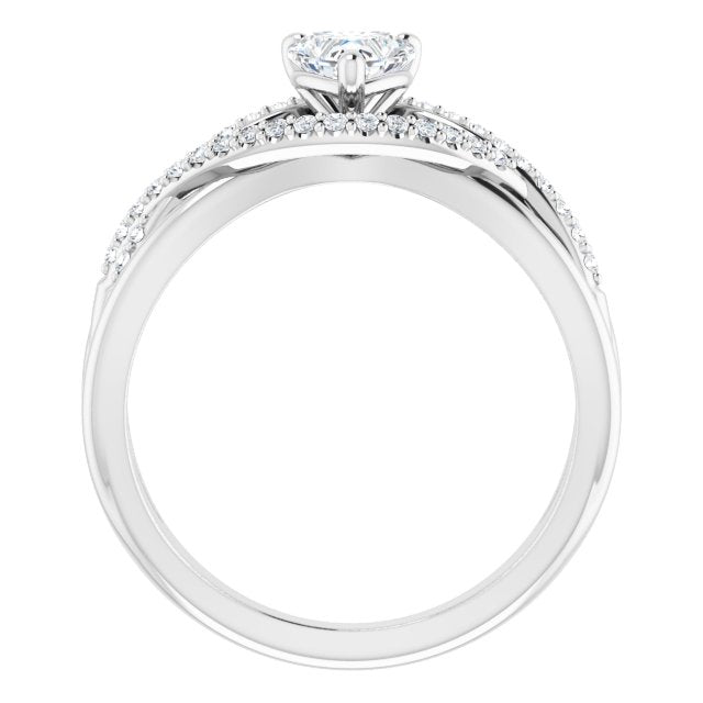 heart-14K White gold
