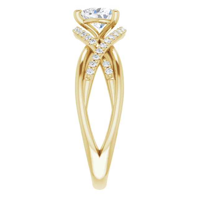 heart-14K Yellow gold