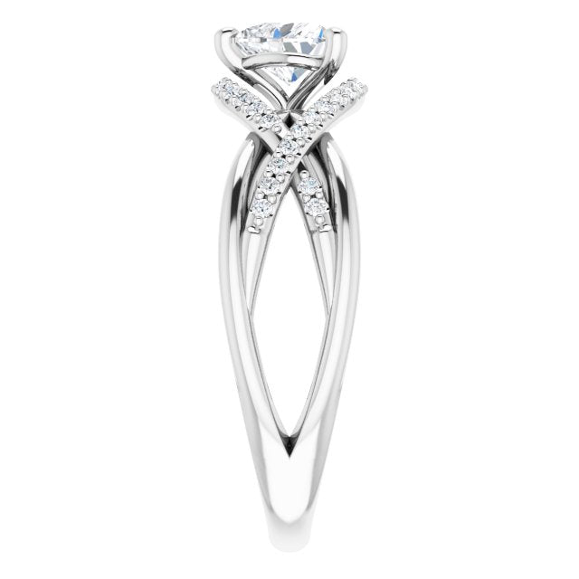 heart-14K White gold