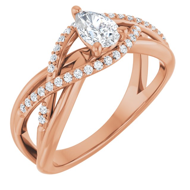 pear-14K Rose gold