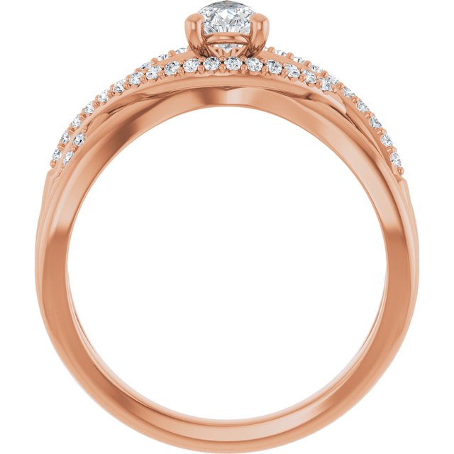 pear-14K Rose gold