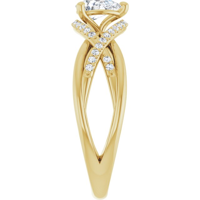 pear-14K Yellow gold