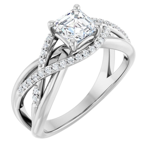 asscher-10K White gold