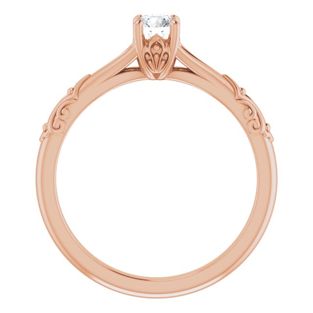 round-14K Rose gold
