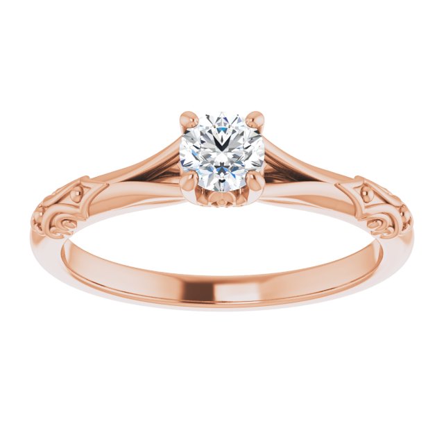 round-10K Rose gold