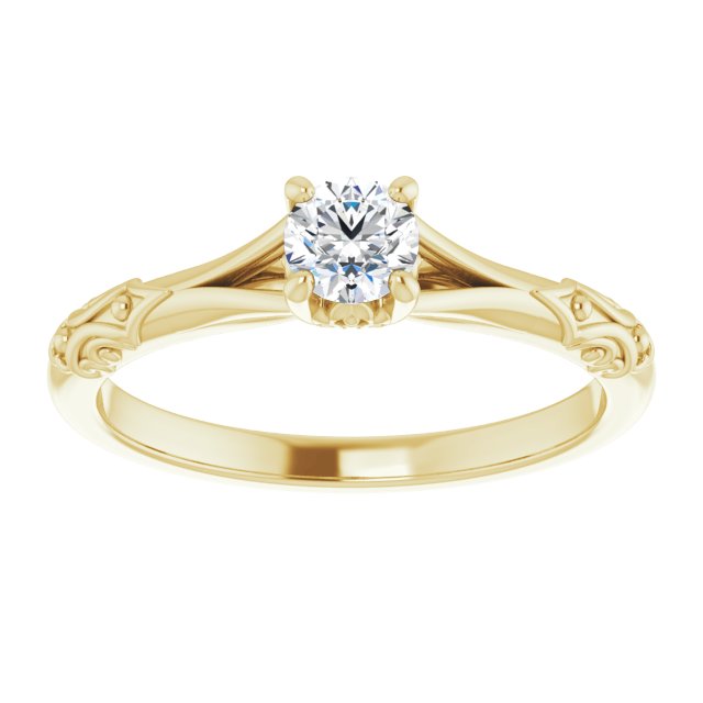 round-10K Yellow gold