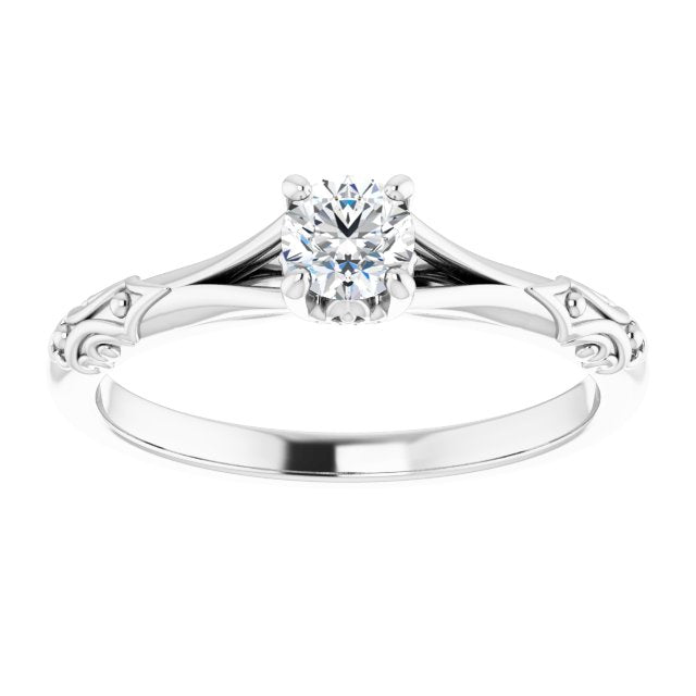 round-10K White gold