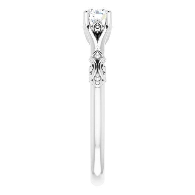 round-14K White gold