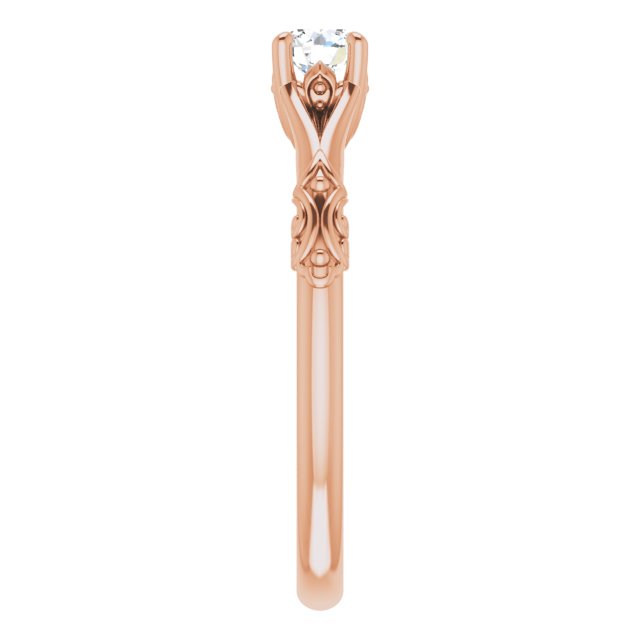 round-14K Rose gold