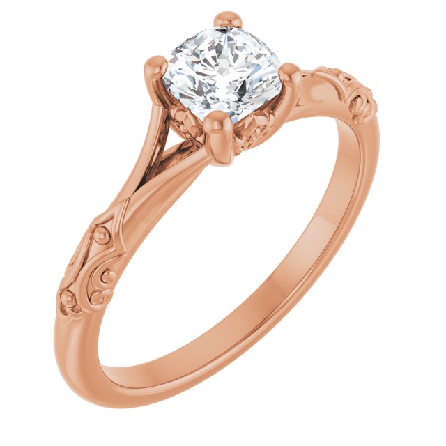 cushion-14K Rose gold