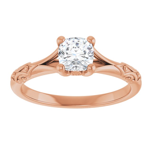 cushion-14K Rose gold