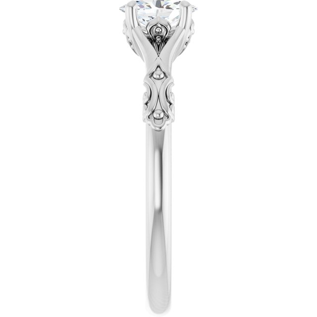 oval-10K White gold
