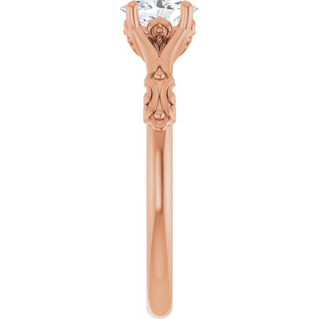 oval-10K Rose gold