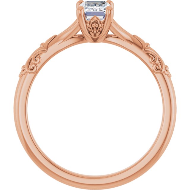emerald-18K Rose gold
