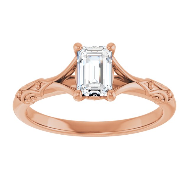 emerald-18K Rose gold