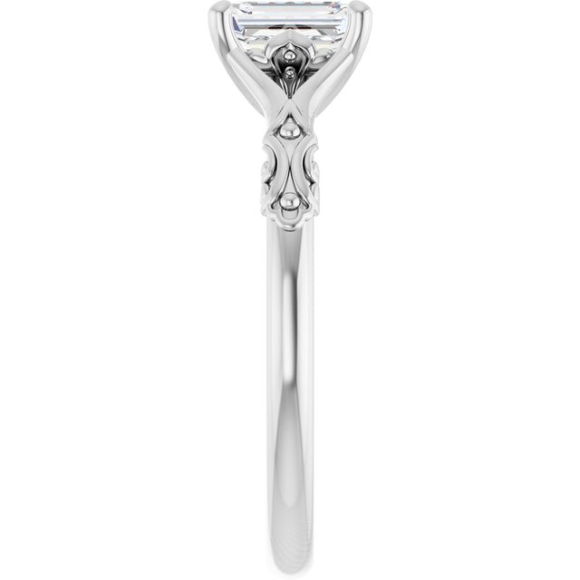 emerald-14K White gold