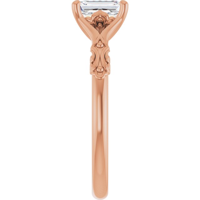 emerald-18K Rose gold